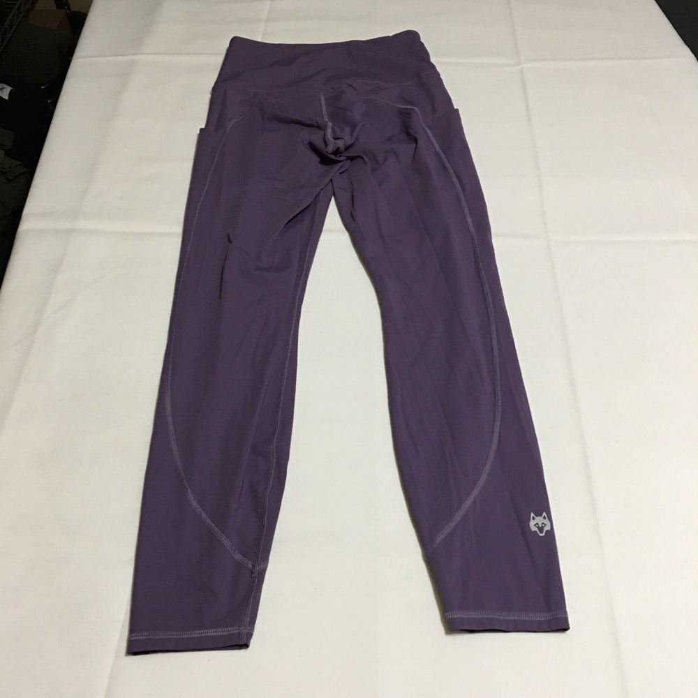 Greyson Leggings Women Small Purple High Waisted Side Pockets